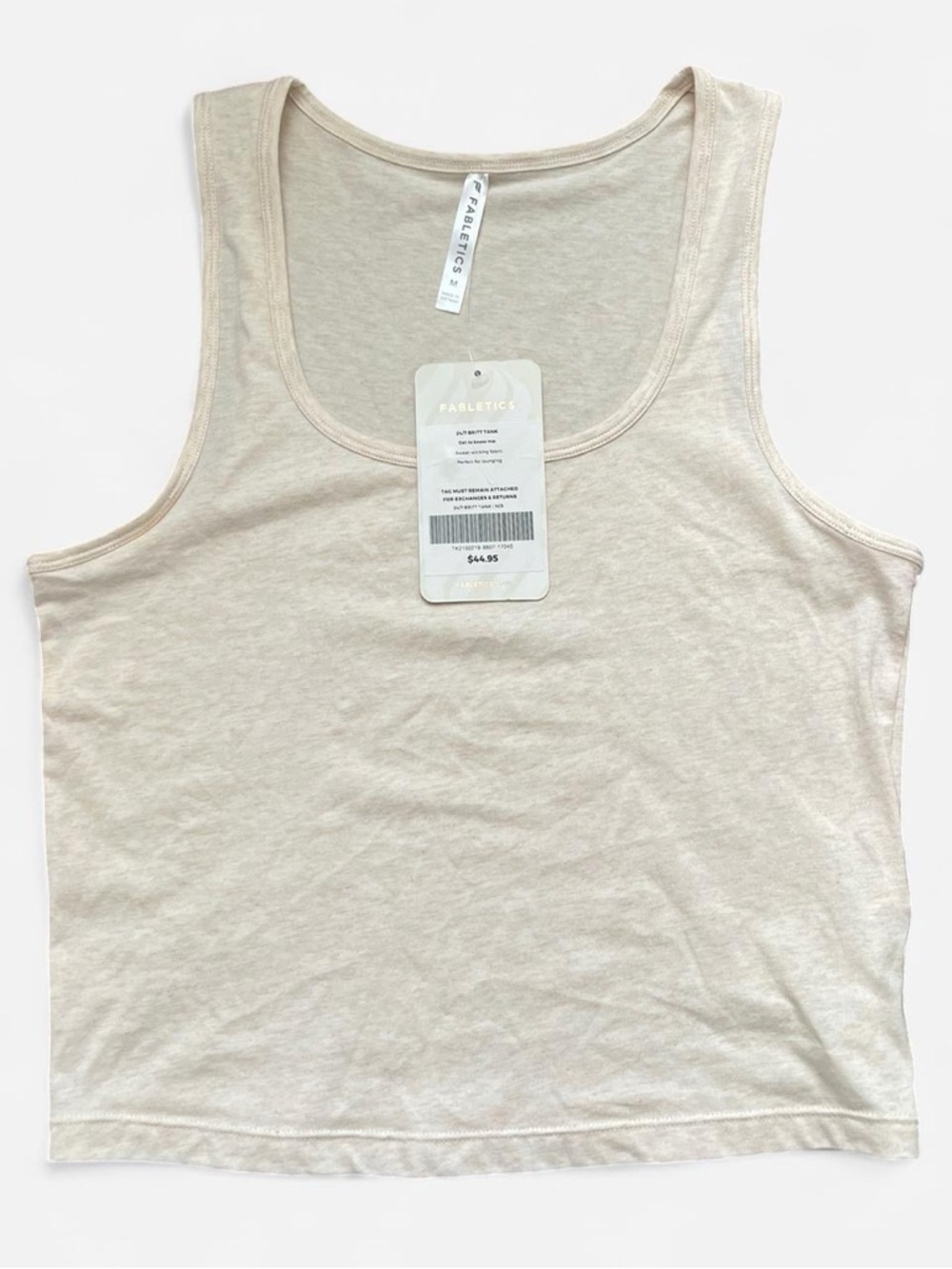 Fabletics Light Beige Tank Top